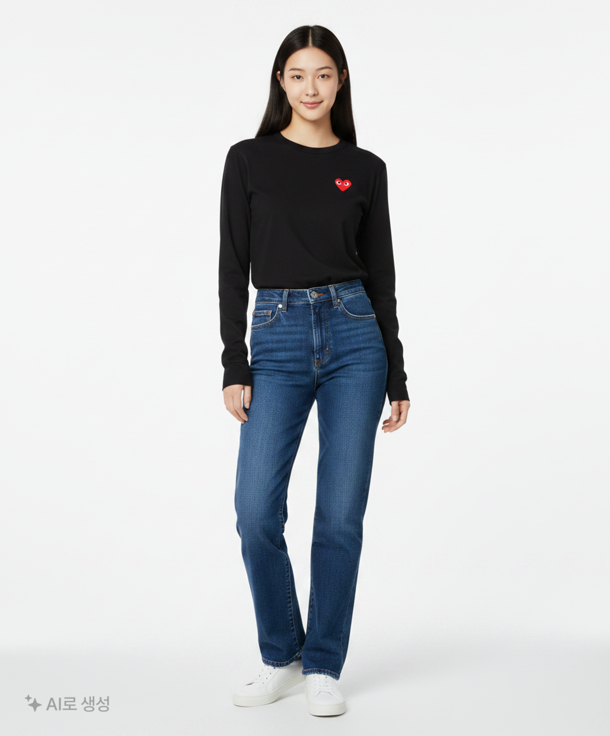 꼼데가르송 플레이(COMME DES GARCONS PLAY) 긴소매 티셔츠 XXS