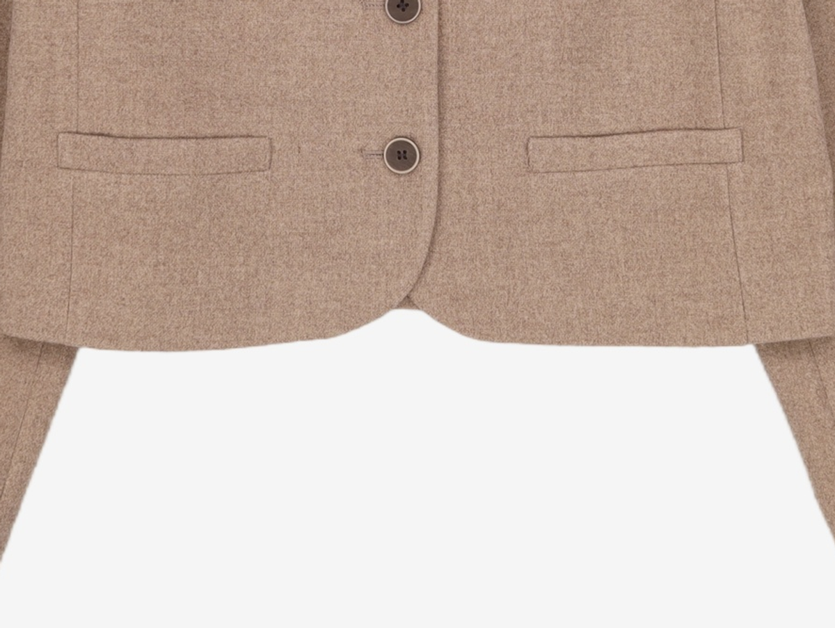 미쏘(MIXXO) [리오더]빅카라 숏 자켓 JKC921G 리오더 MIWJKCT0QG L
