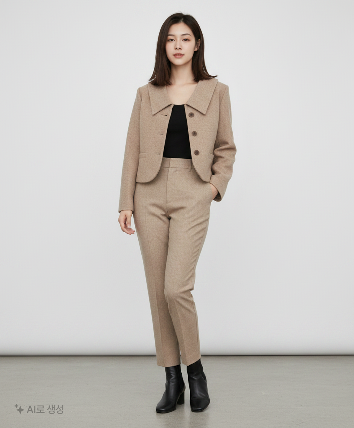 미쏘(MIXXO) [리오더]빅카라 숏 자켓 JKC921G 리오더 MIWJKCT0QG L