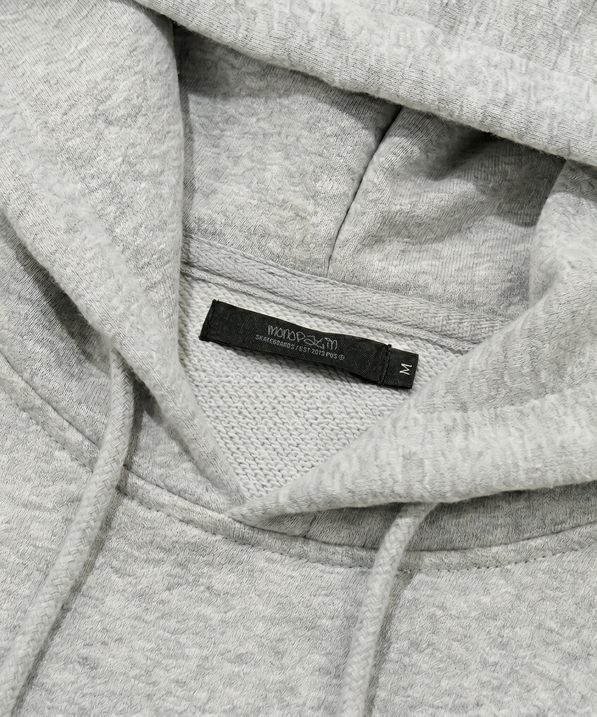 모노파틴(MONOPATIN) tms bxng french terry oversized hoodie - melange gray