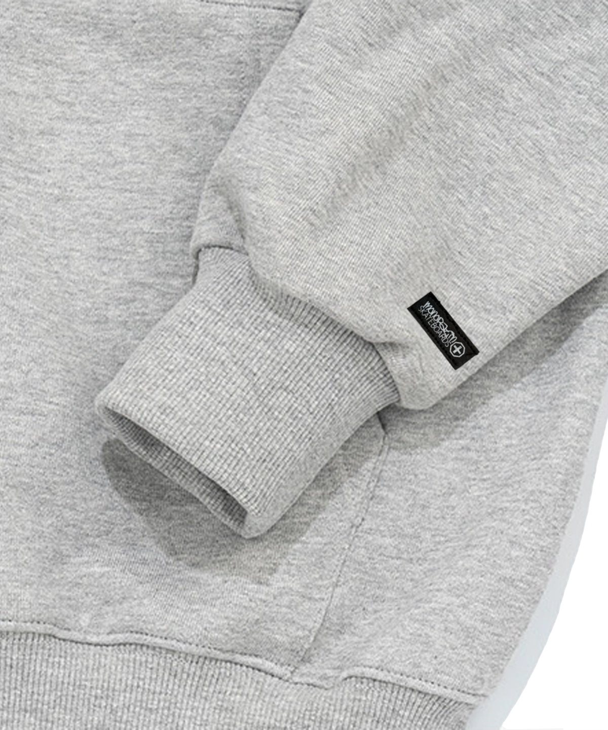 모노파틴(MONOPATIN) tms bxng french terry oversized hoodie - melange gray