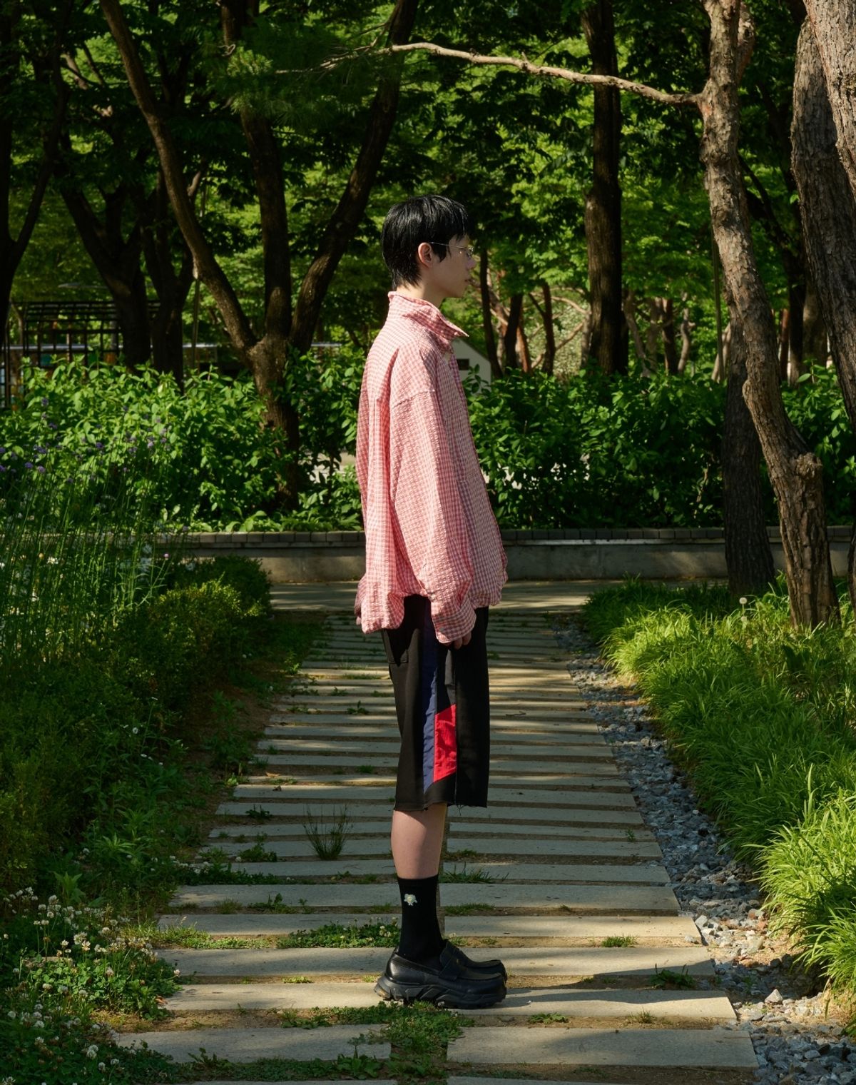 오디너리피플(ORDINARY PEOPLE) RE : Shape Memory Wire Shirt [RED]