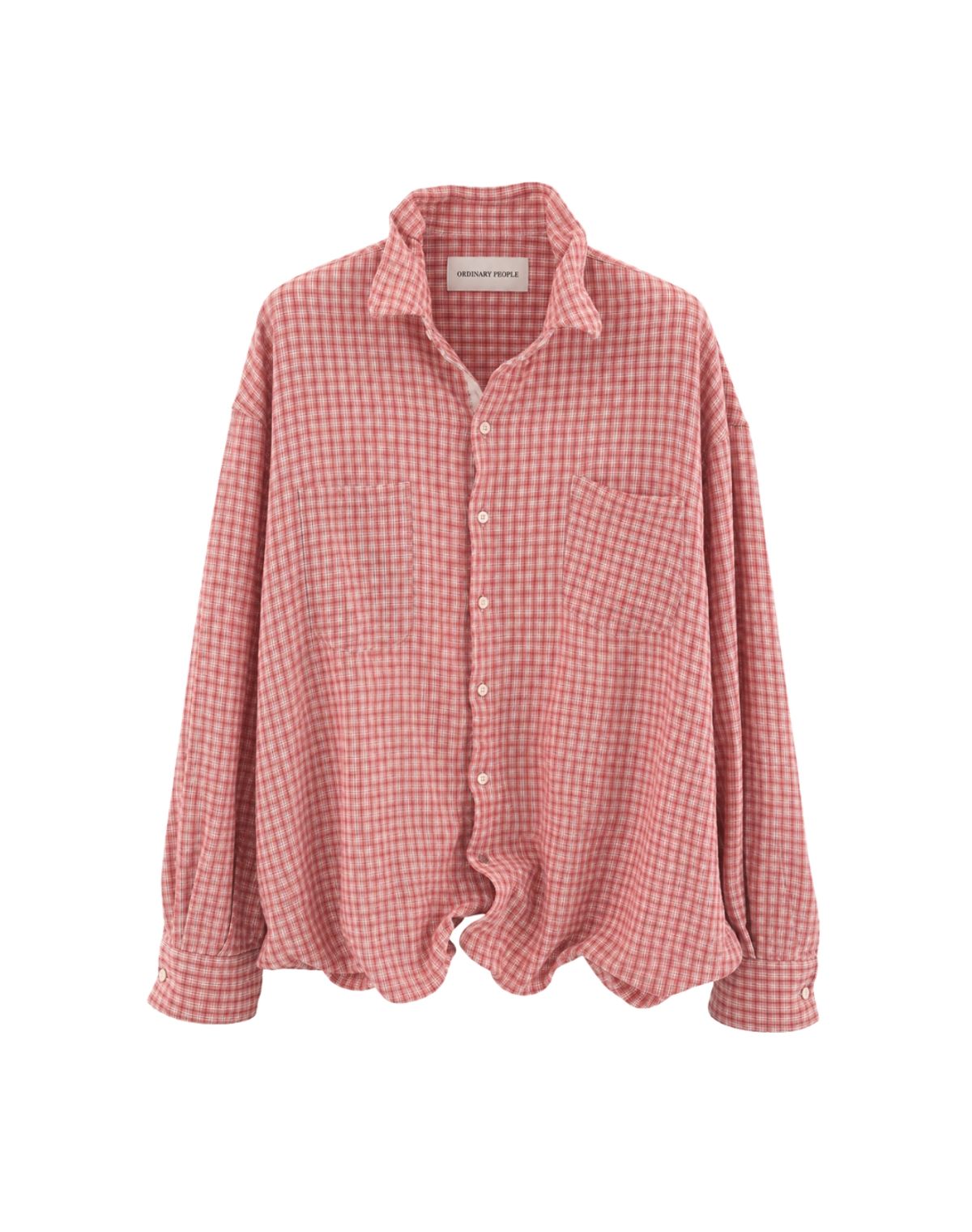 오디너리피플(ORDINARY PEOPLE) RE : Shape Memory Wire Shirt [RED]