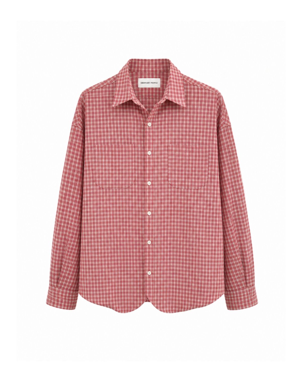 오디너리피플(ORDINARY PEOPLE) RE : Shape Memory Wire Shirt [RED]