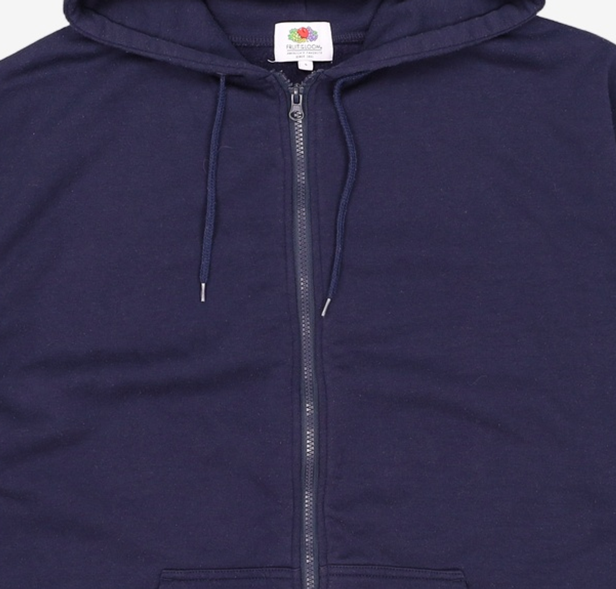 프룻오브더룸(FRUIT OF THE LOOM) WAPPEN HOOD ZIP-UP NAVY L