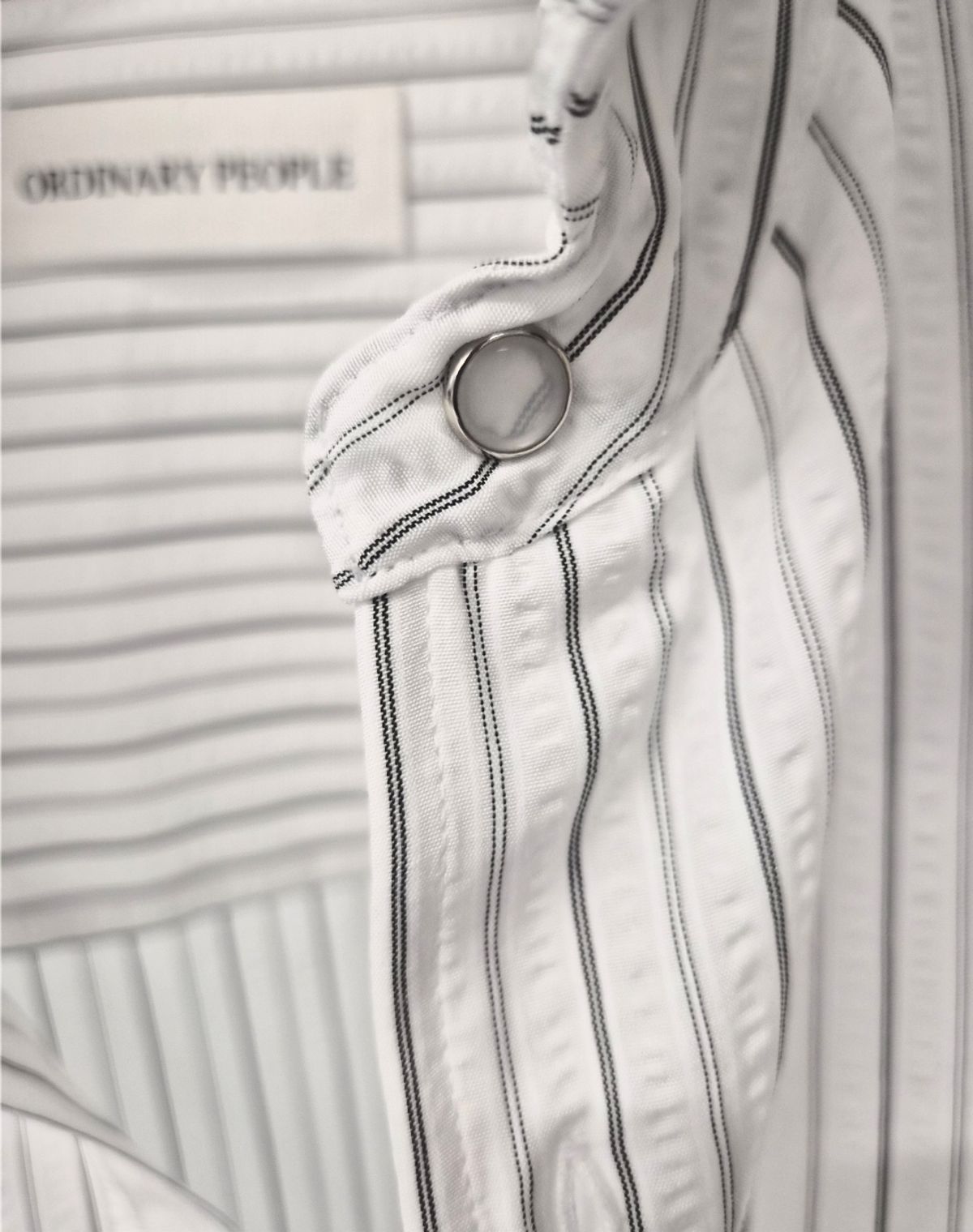오디너리피플(ORDINARY PEOPLE) RE : Shape Memory Wire Shirt [WHITE]