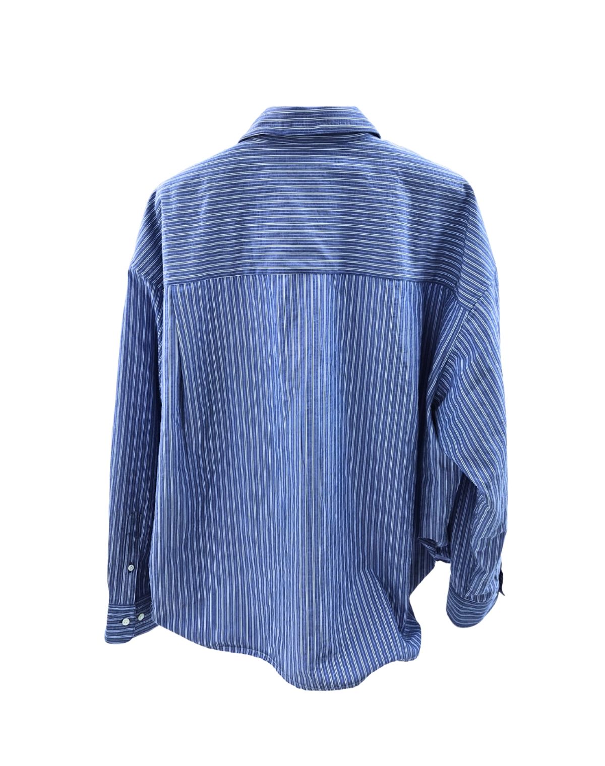 오디너리피플(ORDINARY PEOPLE) RE : Shape Memory Wire Shirt [BLUE STRIPE]