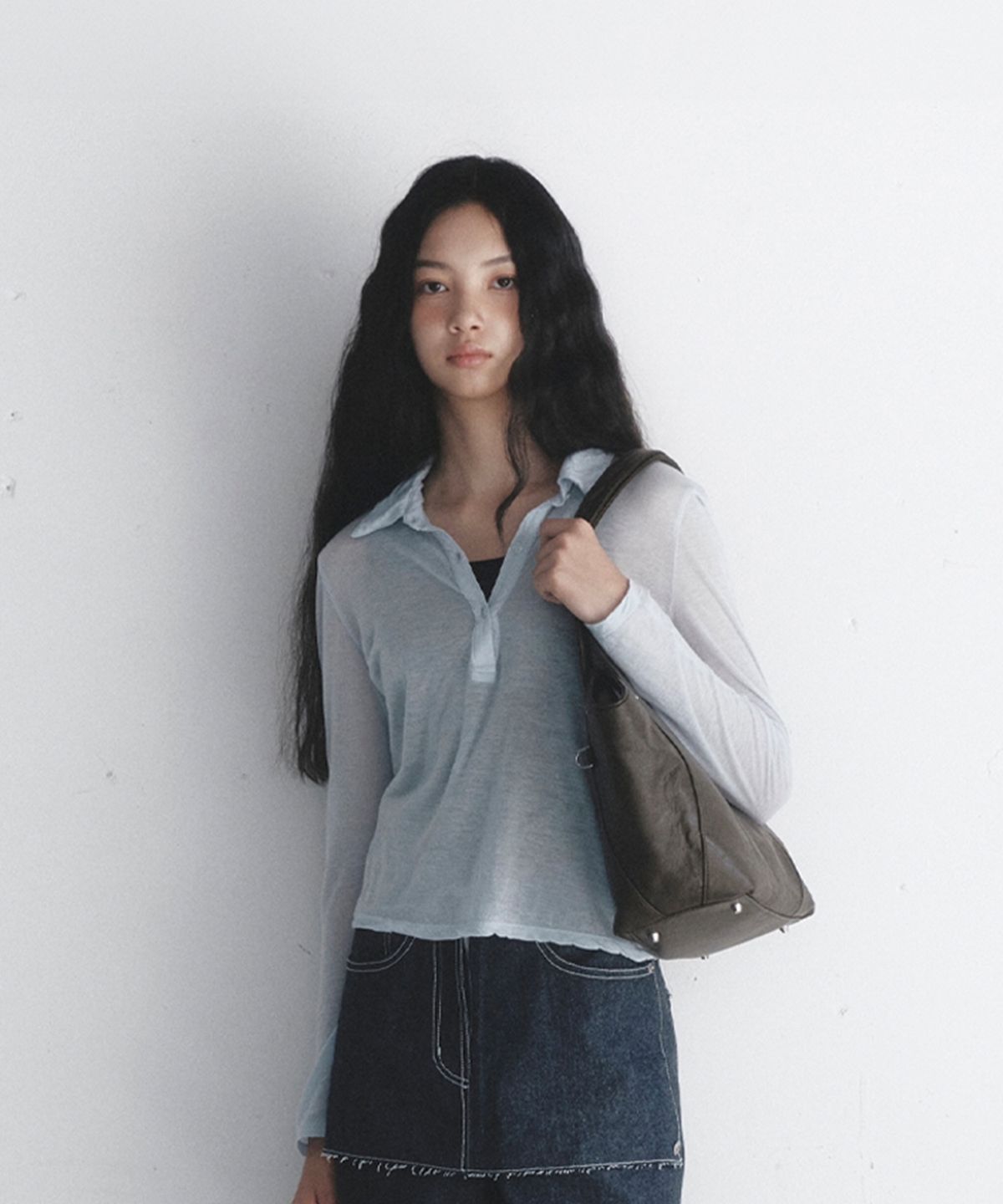 버던(VERDAN) Aube Soft Shopper Bag_brown