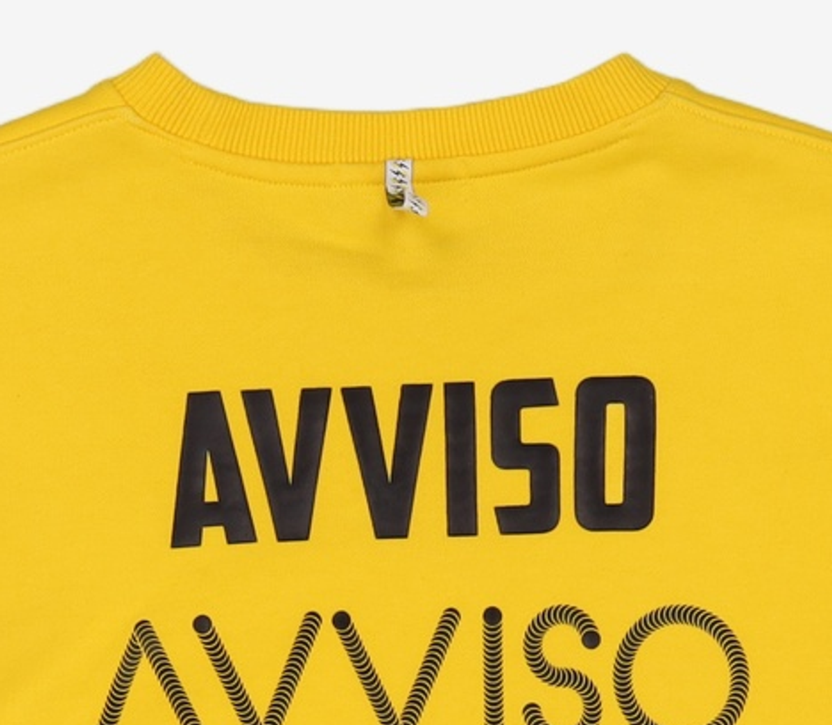 아비쏘(AVVISO) Importante Sweat Shirt (Yellow) L