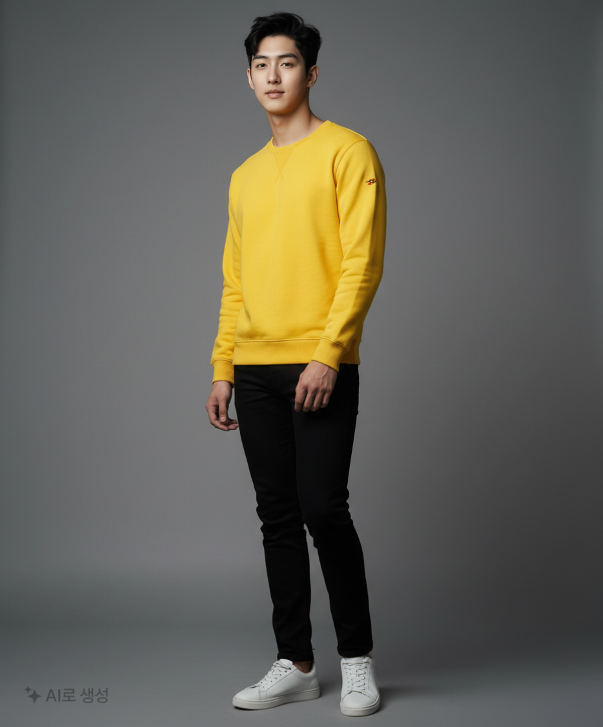 아비쏘(AVVISO) Importante Sweat Shirt (Yellow) L