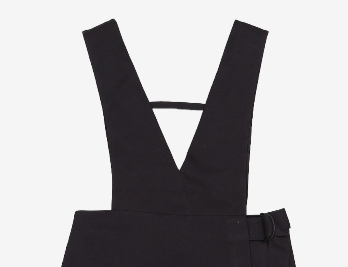 미쏘(MIXXO) V넥 주름변형 레이어드 원피스 MIWOWC212B M