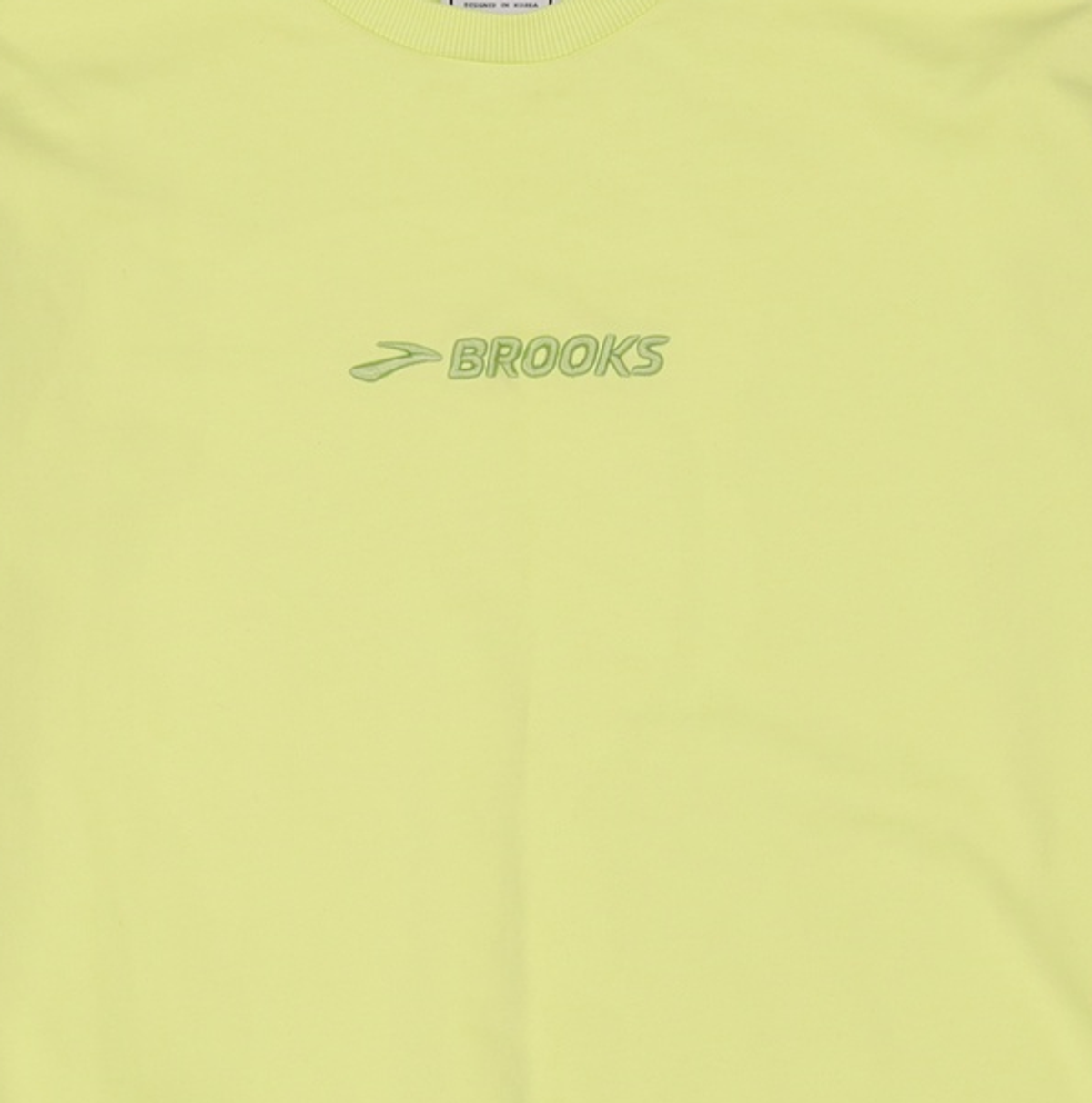브룩스(BROOKS) Unisex 자수로고 맨투맨 애플 그린 (BX1241S35K) L