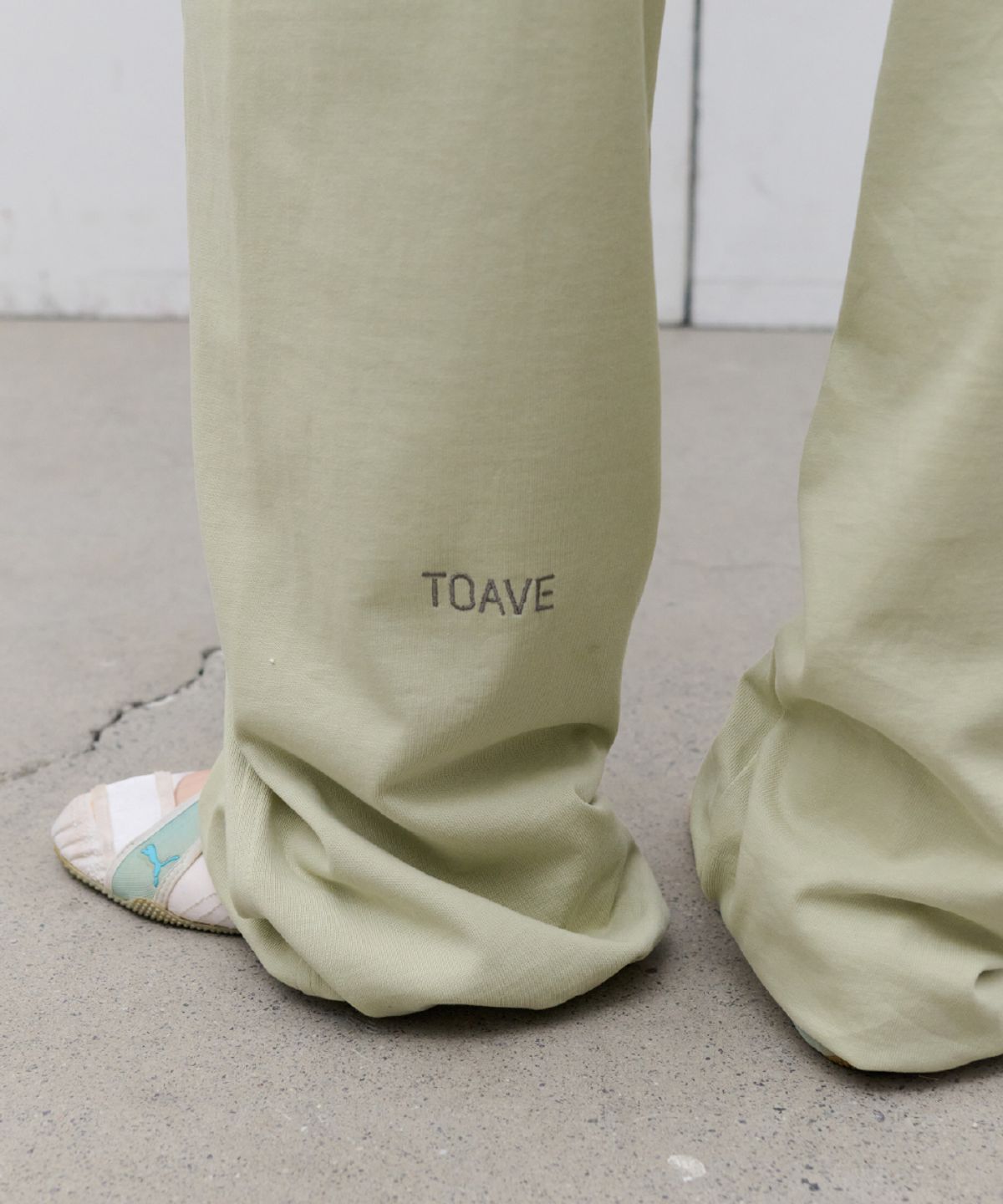 토아베(TOAVE) Two-Tone Waist Sweatpants (Mint)