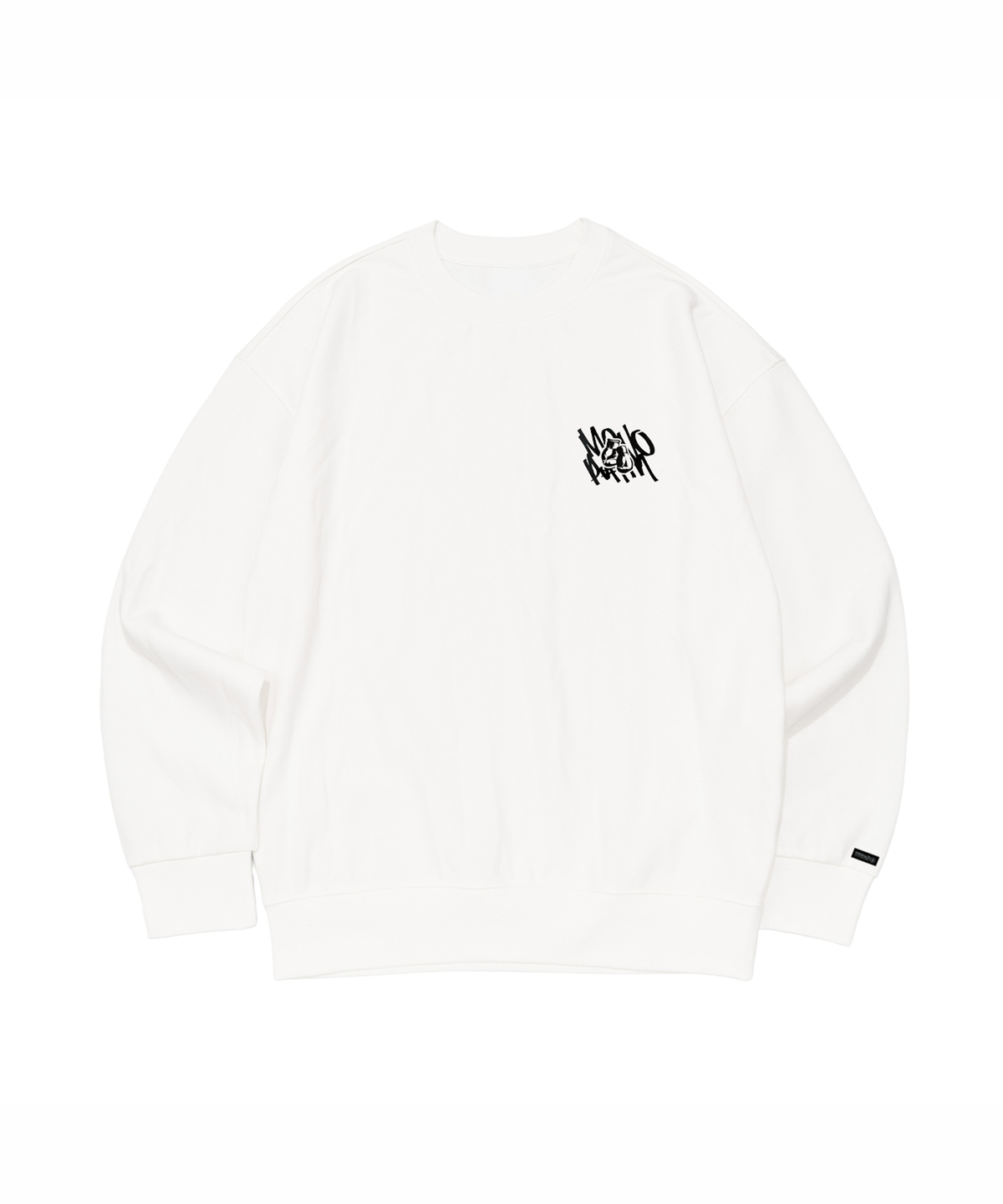 모노파틴(MONOPATIN) tms bxng interlock oversized sweatshirt - off white I