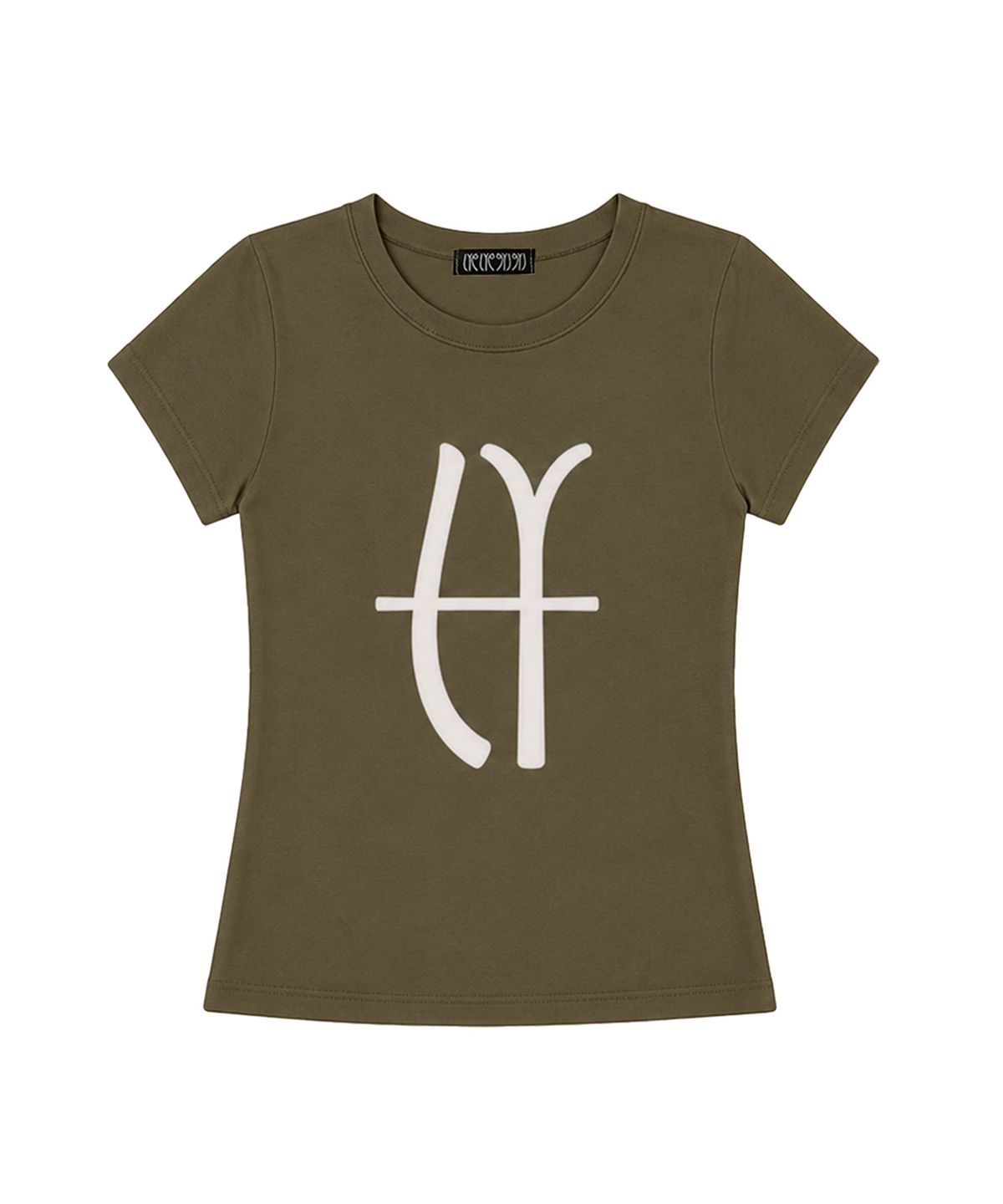 라이라이(LYELYE) LYEX2 Graphic logo tee (khaki)