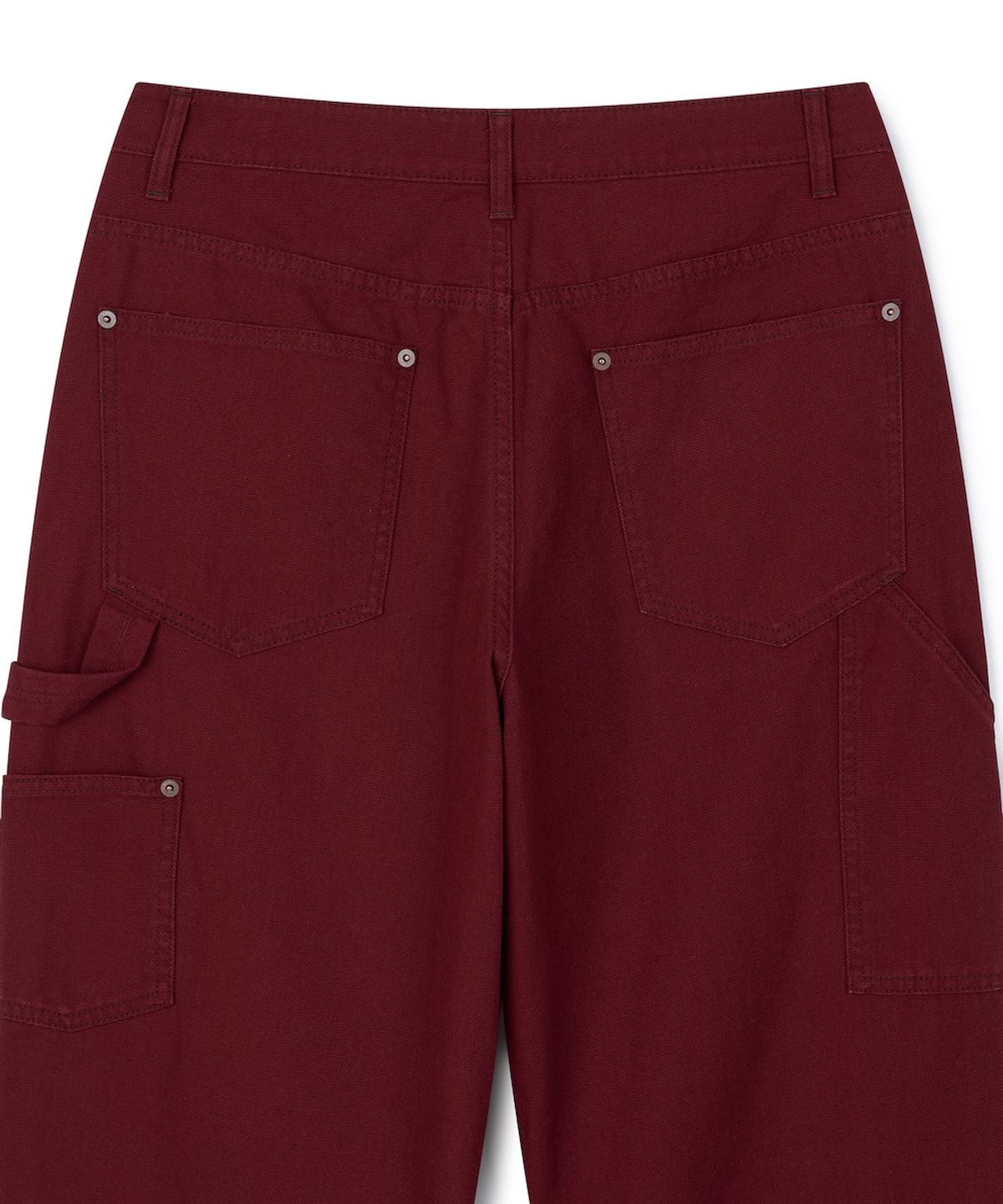 선포트(SUNPORT) Loosed Carpenter Pants Dark Red