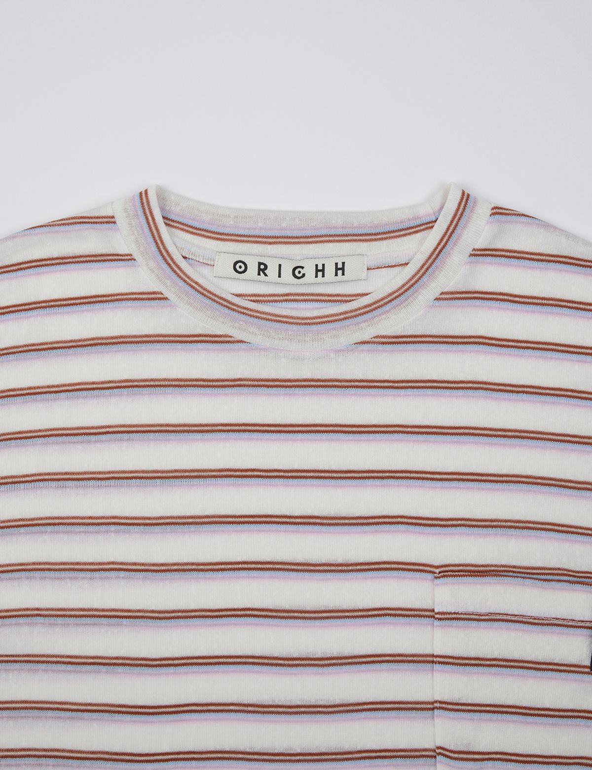 오라이(ORIGHH) 시어 스트라이프 롱슬리브_화이트(2color)