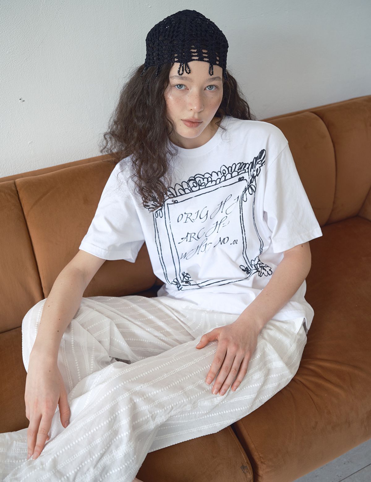 오라이(ORIGHH) 프레임 아트웍 그래픽 오버핏 반팔티