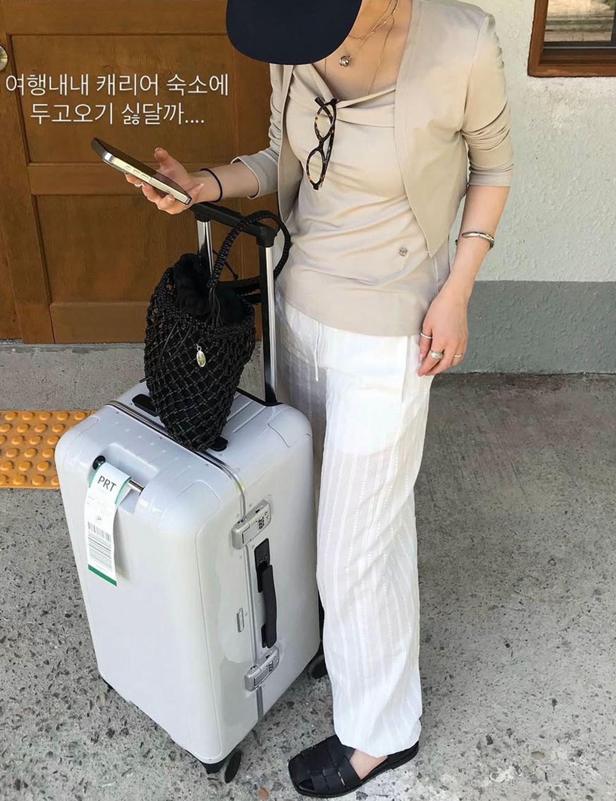 오라이(ORIGHH) 코튼 레이스 와이드 밴딩 팬츠