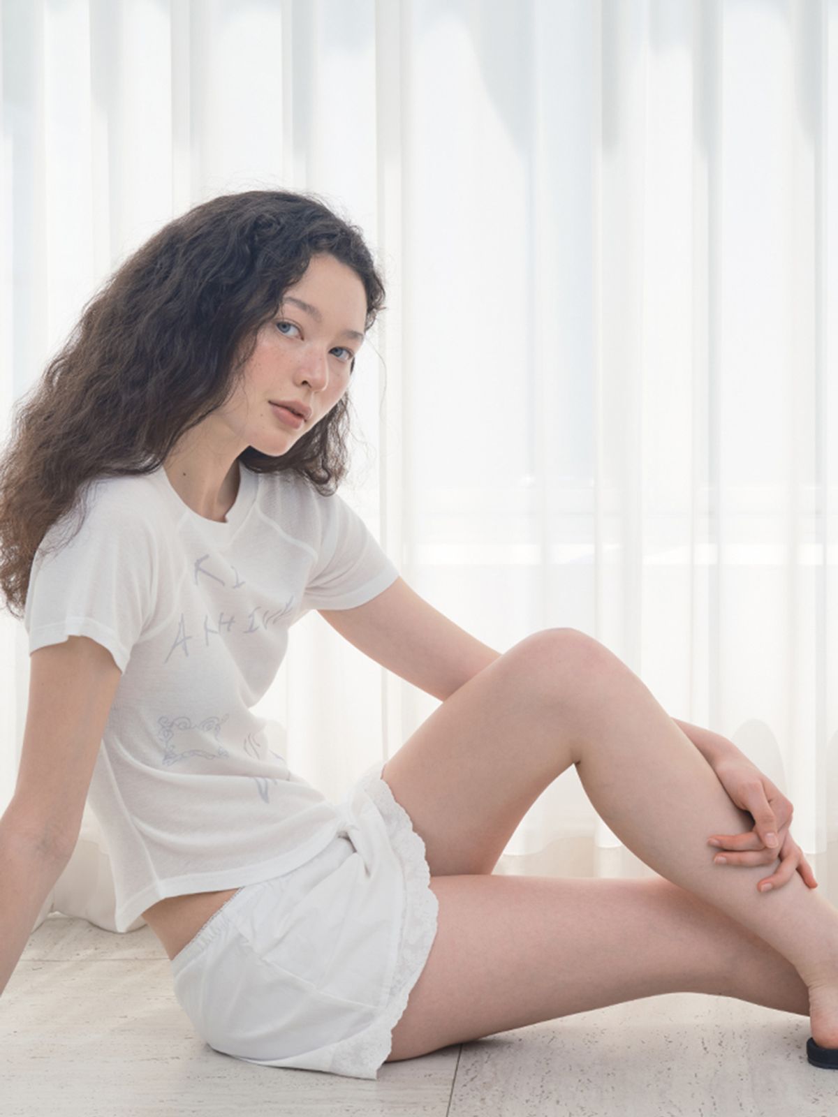 오라이(ORIGHH) 로맨틱 바인 레이스 미니 스커트_화이트