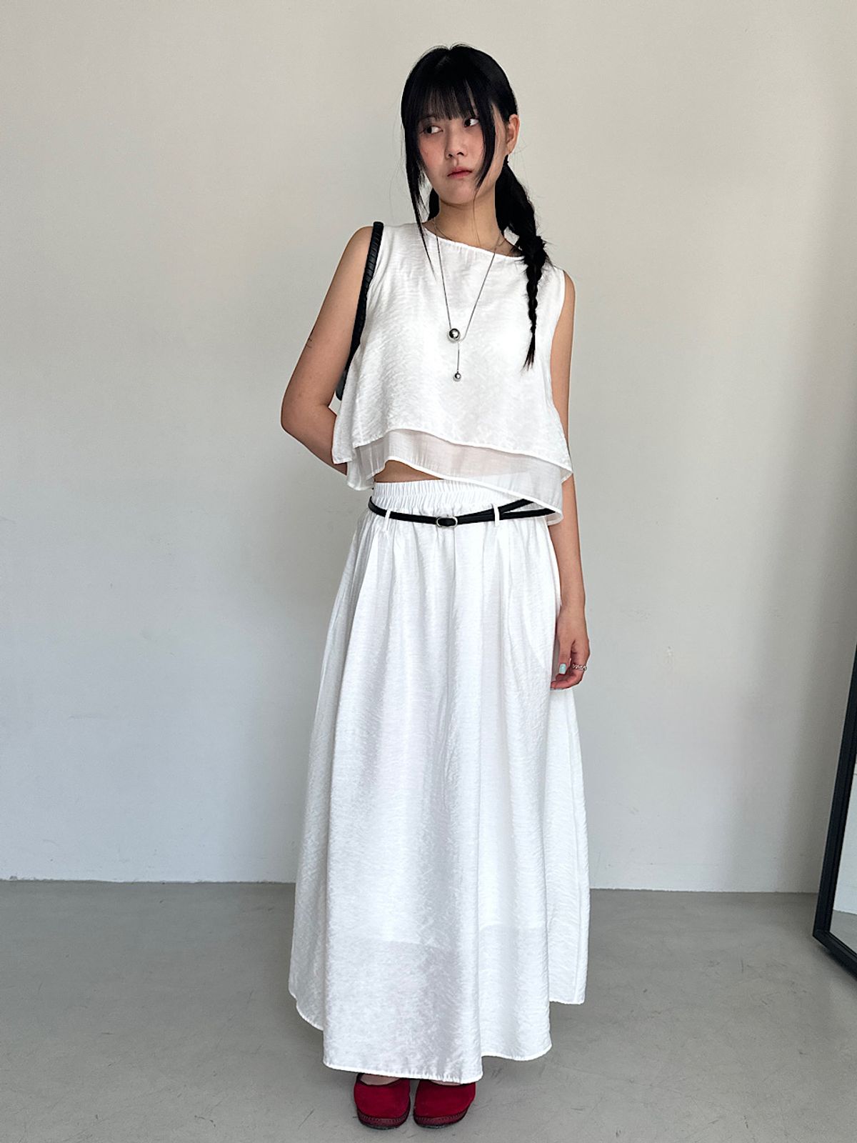 아포엠(APOEM) Sheer Layer Set Top (2C)