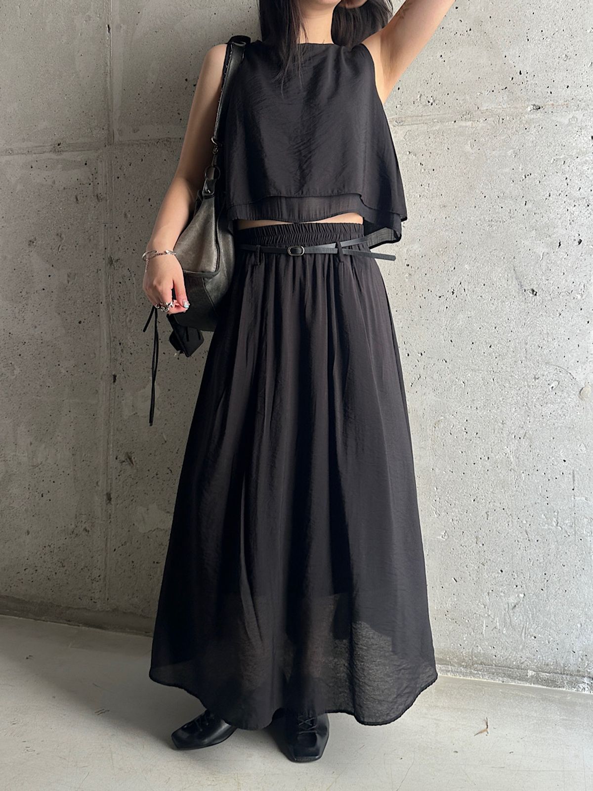 아포엠(APOEM) Sheer Layer Set Top (2C)