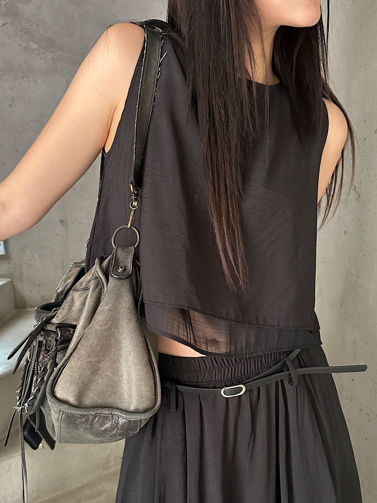 아포엠(APOEM) Sheer Layer Set Top (2C)