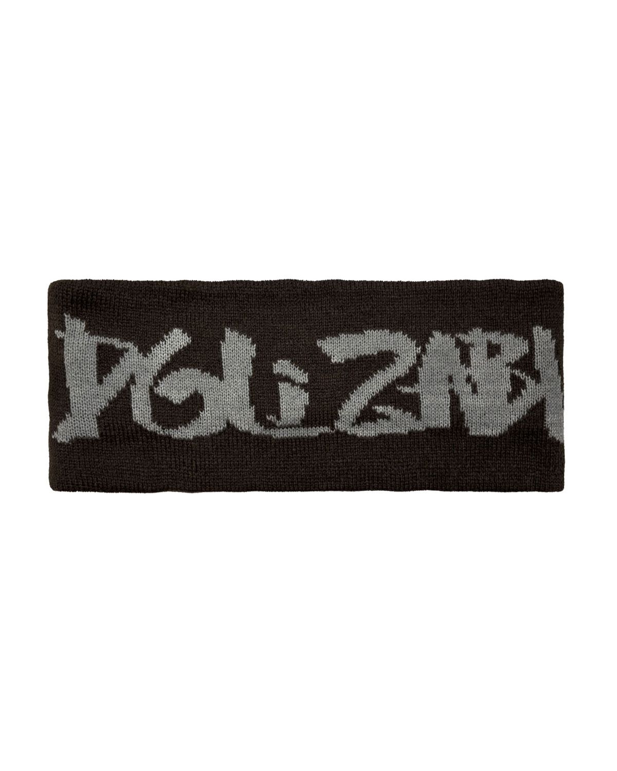 돌자비(DOLZABI) 시그니처 자카드 로고 니트 헤어밴드 (브라운)