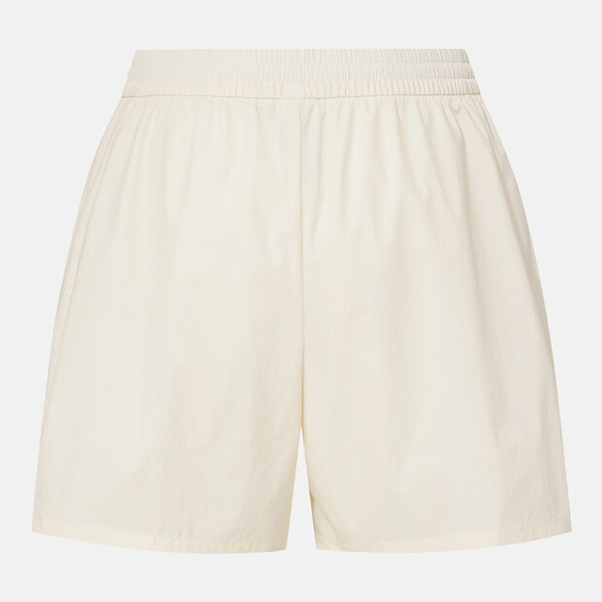 데상트(DESCENTE) 여성 4.5인치 우븐 쇼츠 아이보리 SR322PHP72