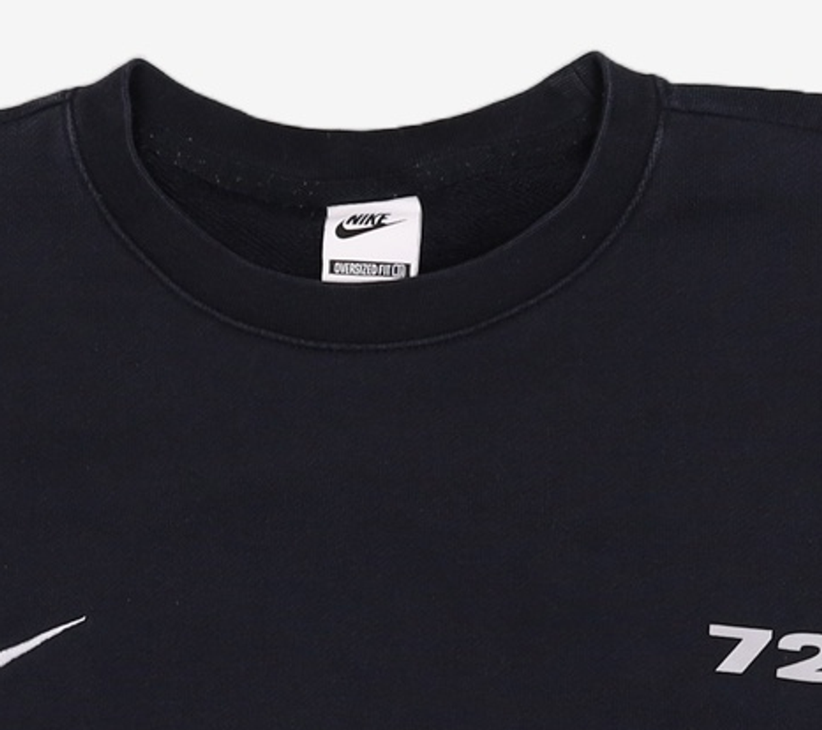 나이키(NIKE) 클럽 오버사이즈 크루넥 스웨트셔츠 M - 블랙:울프 그레이 / HQ2962-010 S