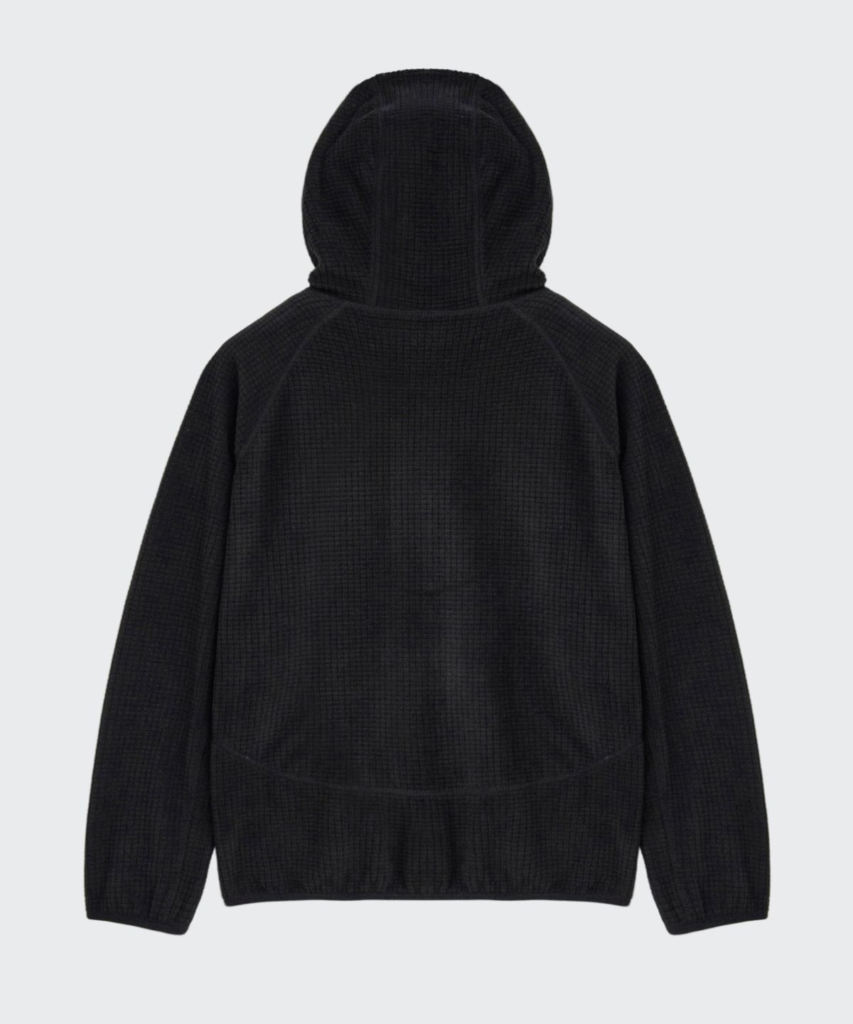 무신사 스탠다드 키즈(MUSINSA STANDARD KIDS) [시티 레저] 그리드 폴라 플리스 바라클라바 후디드 집업 [블랙]