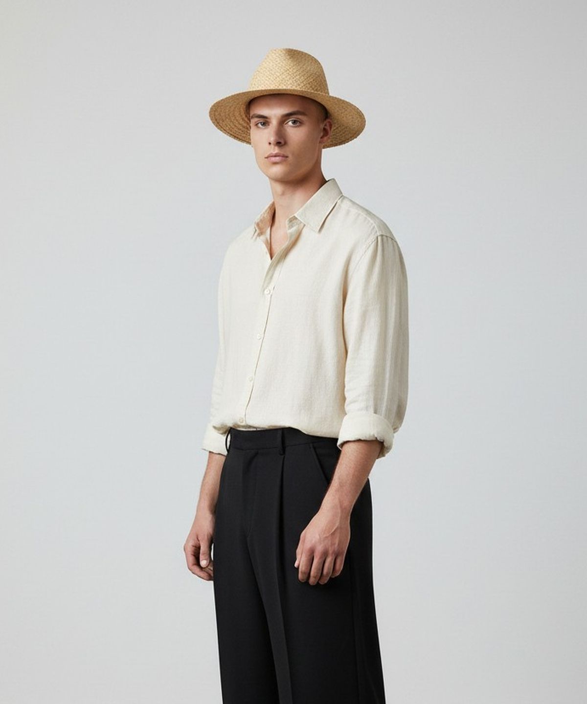 유니버셜 케미스트리(UNIVERSAL CHEMISTRY) Soft Raffia Fedora 여름페도라