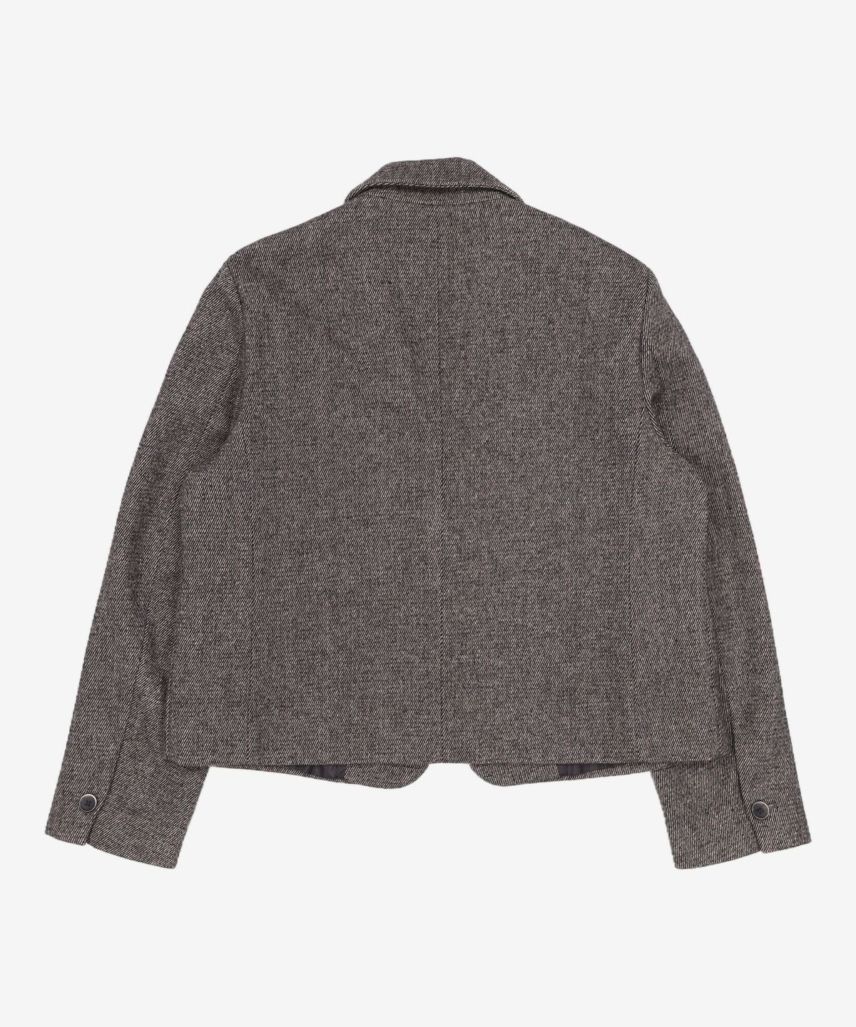 미쏘(MIXXO) 크롭 울터치 원버튼 테일러드 자켓 MIWJKC221G L