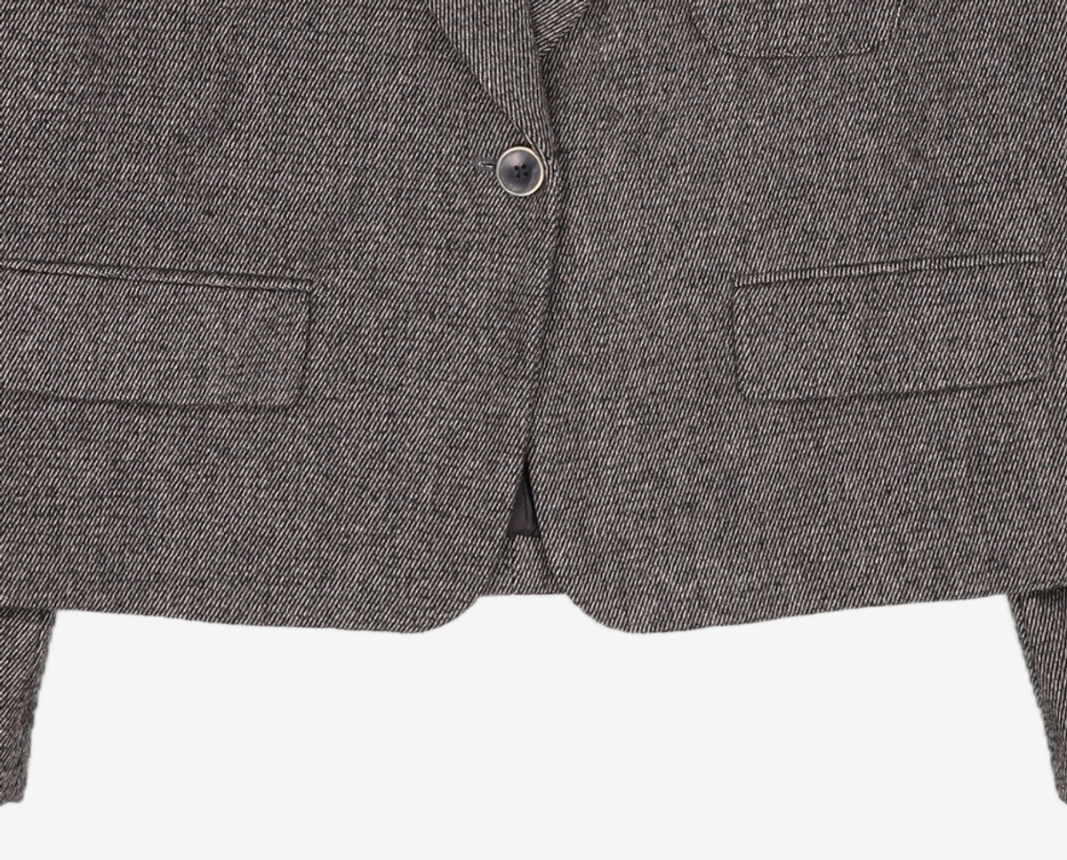 미쏘(MIXXO) 크롭 울터치 원버튼 테일러드 자켓 MIWJKC221G L
