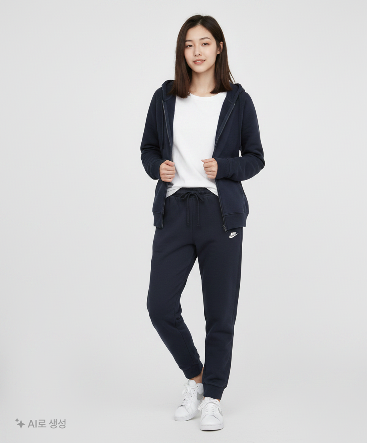 나이키(NIKE) 클럽 니트 조거 M - 블랙:화이트 / FQ4331-010 S