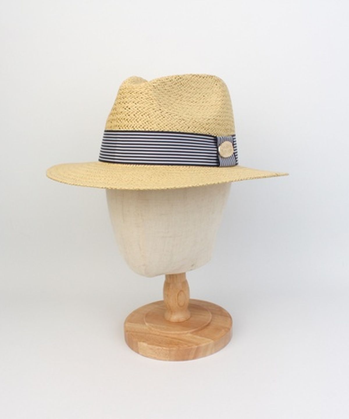유니버셜 케미스트리(UNIVERSAL CHEMISTRY) Stripe Line Summer Beige Fedora - Big Size 여름페도라