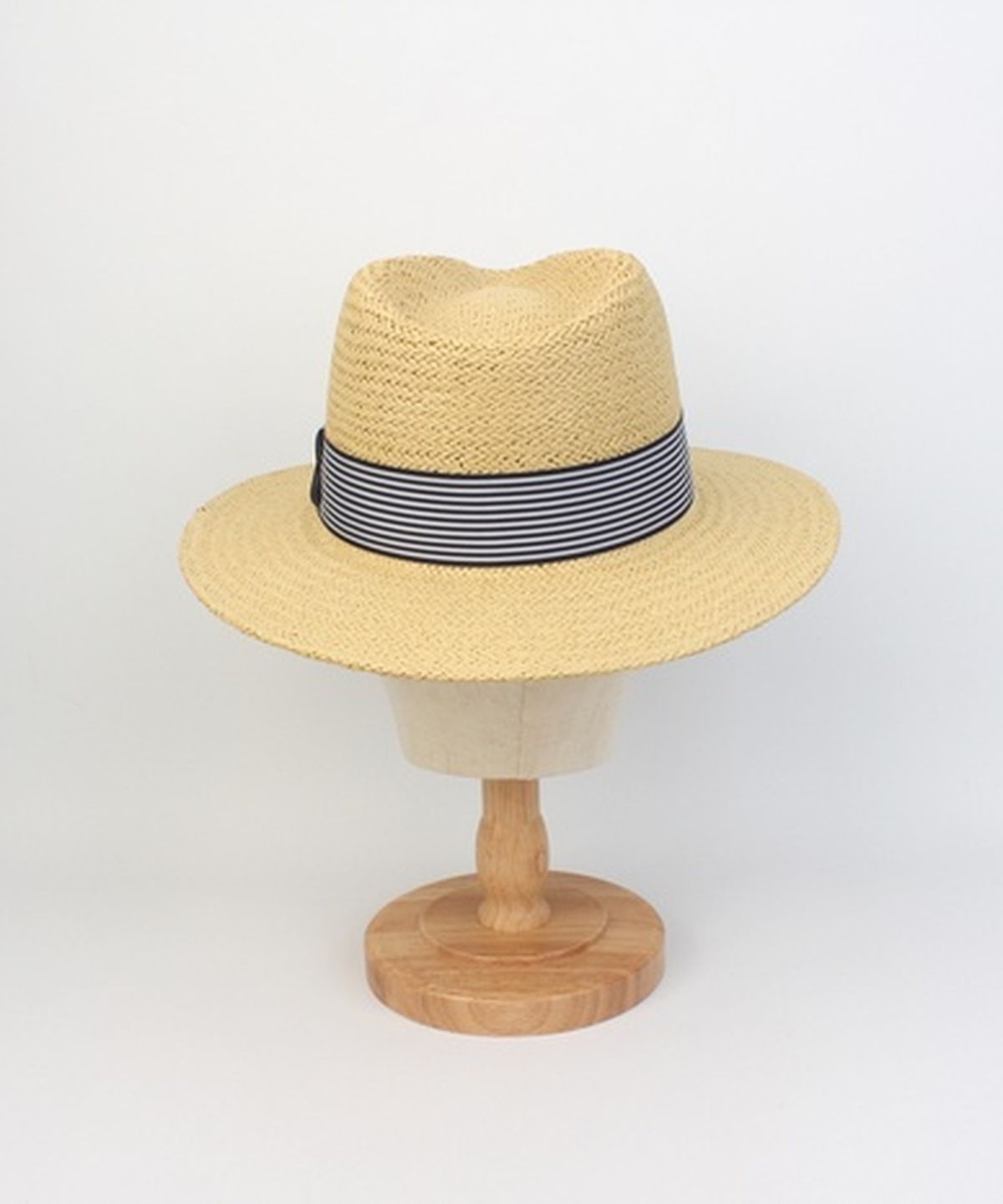 유니버셜 케미스트리(UNIVERSAL CHEMISTRY) Stripe Line Summer Beige Fedora - Big Size 여름페도라