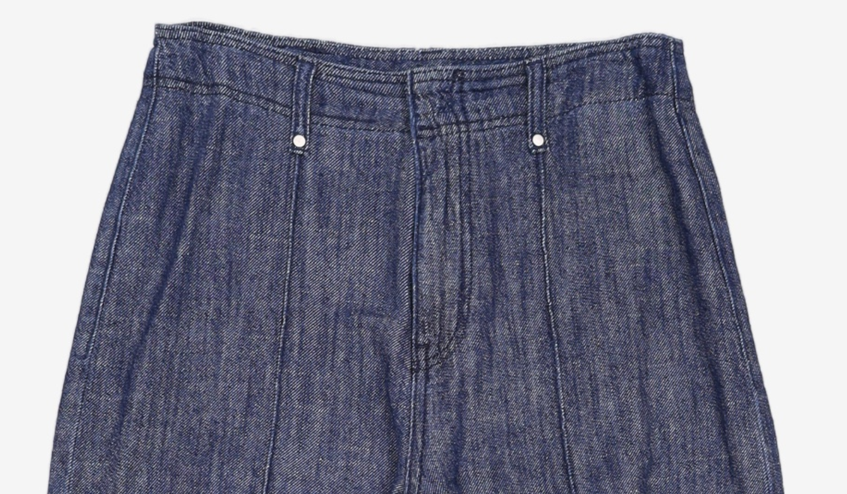 미쏘(MIXXO) 린넨 9부 핀턱 와이드핏 데님_MIWTJF714J 26