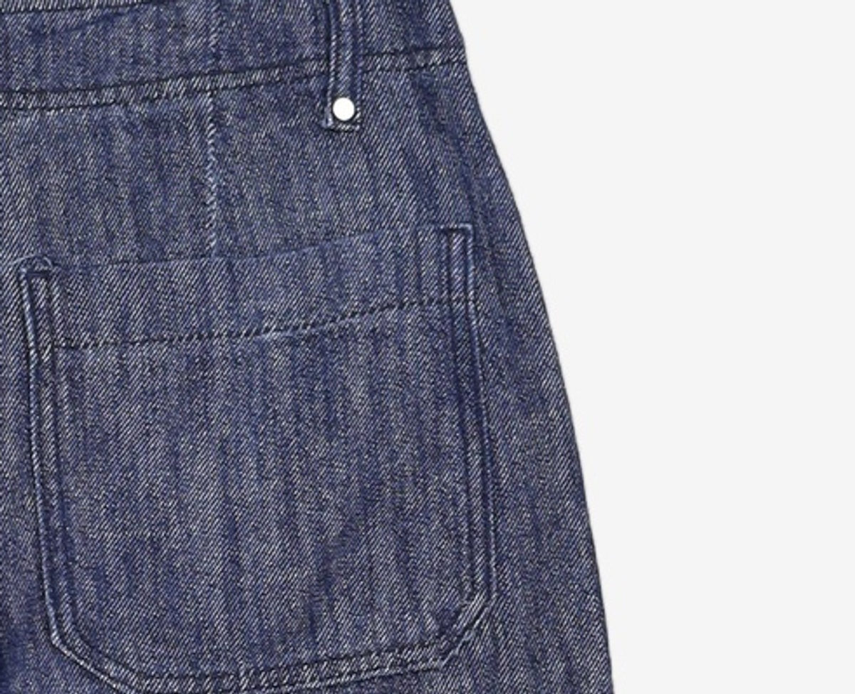 미쏘(MIXXO) 린넨 9부 핀턱 와이드핏 데님_MIWTJF714J 26