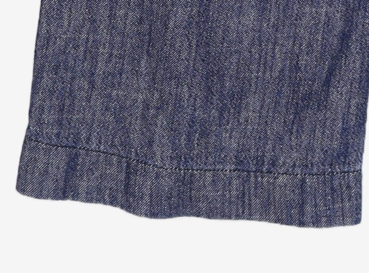 미쏘(MIXXO) 린넨 9부 핀턱 와이드핏 데님_MIWTJF714J 26