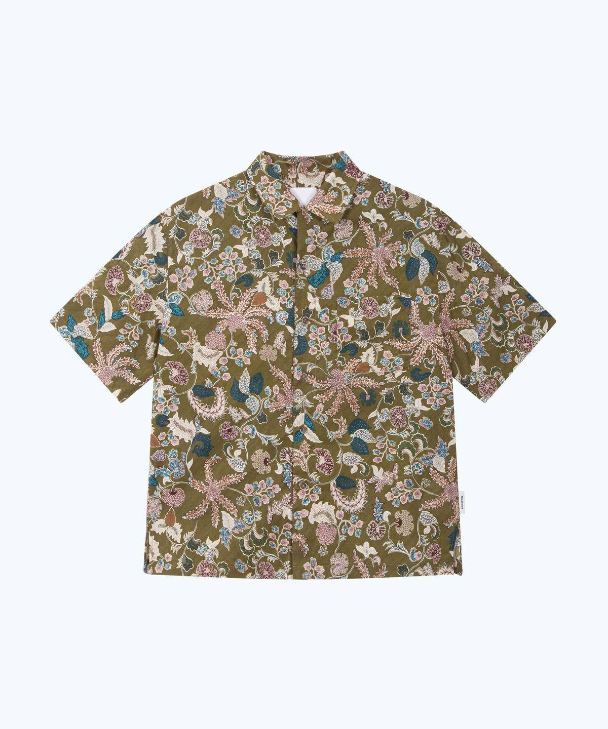 밀라코드(MILACODE) Wild Flower Print Shirt - KHAKI