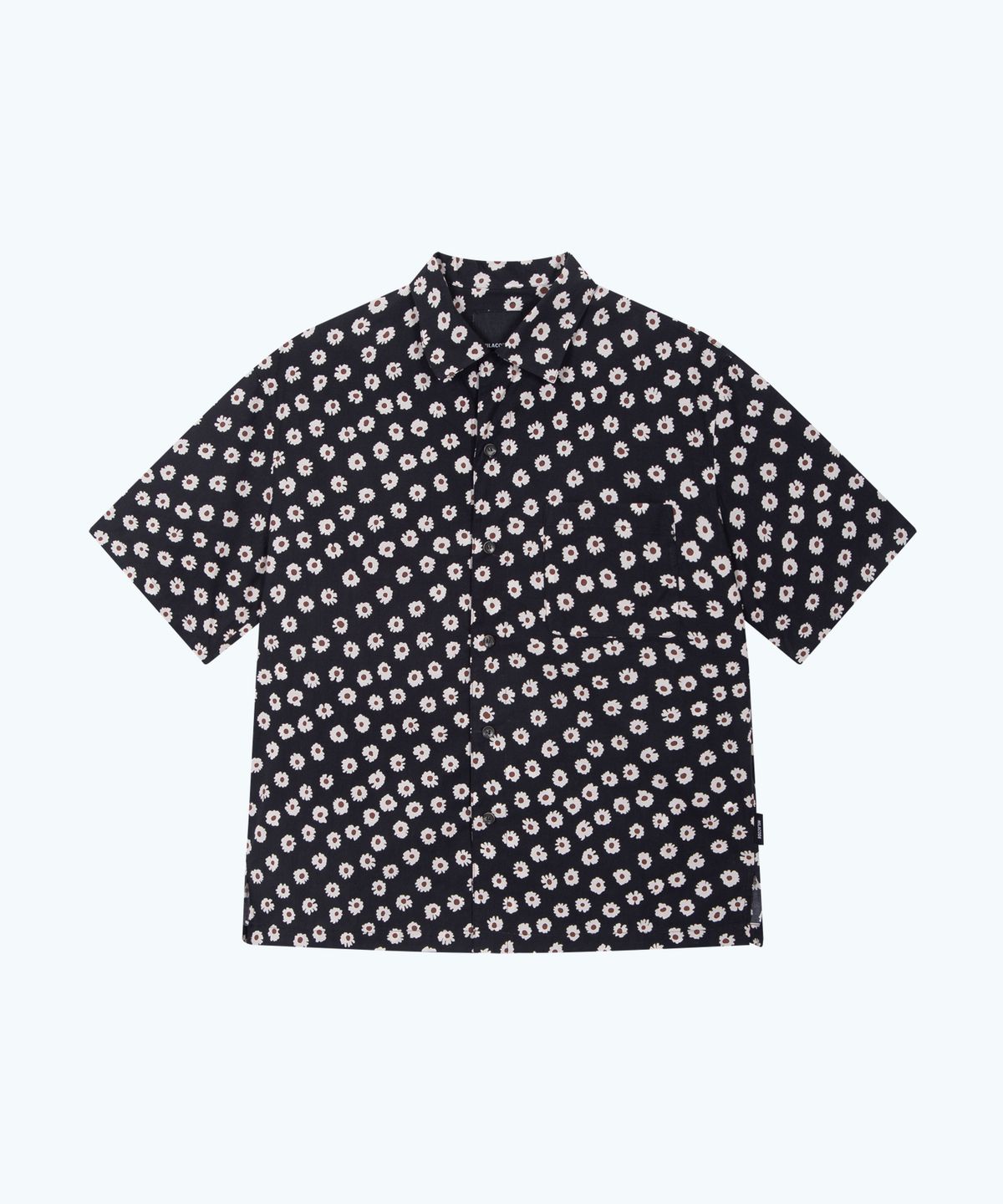 밀라코드(MILACODE) Wild Flower Print Shirt - BLACK