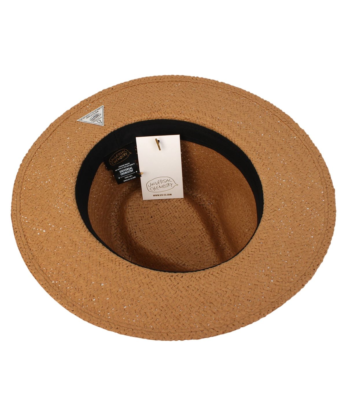 유니버셜 케미스트리(UNIVERSAL CHEMISTRY) BR Line Summer Brown Fedora - Big Size 여름페도라