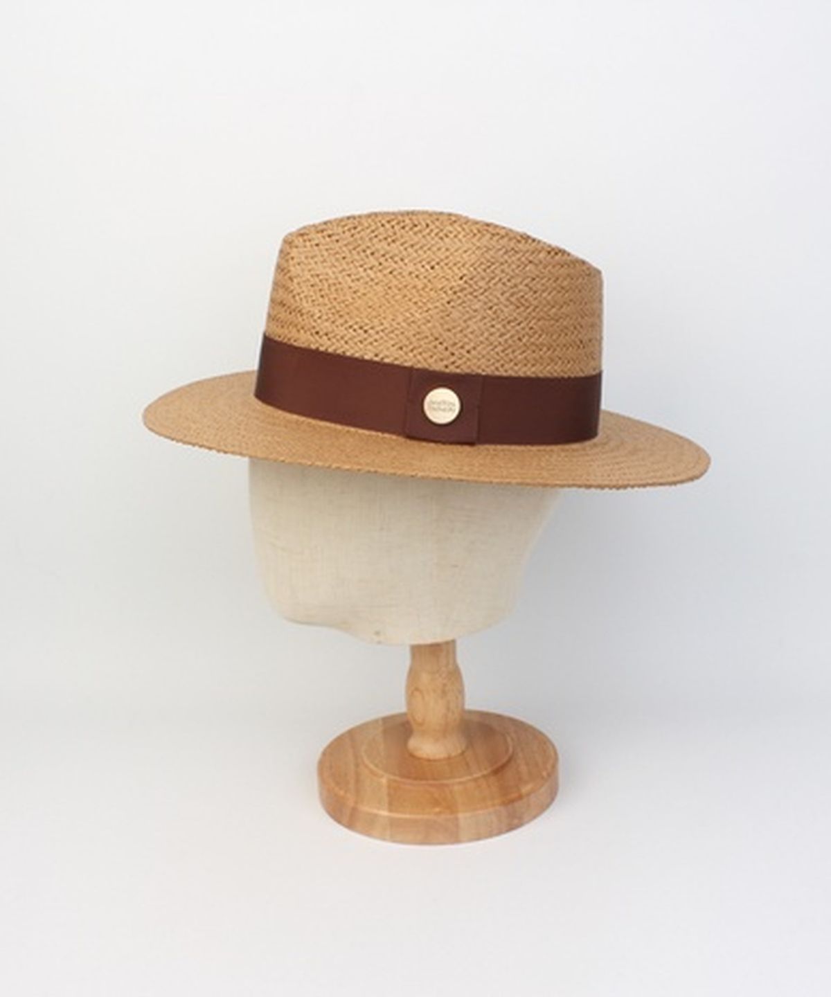 유니버셜 케미스트리(UNIVERSAL CHEMISTRY) BR Line Summer Brown Fedora - Big Size 여름페도라