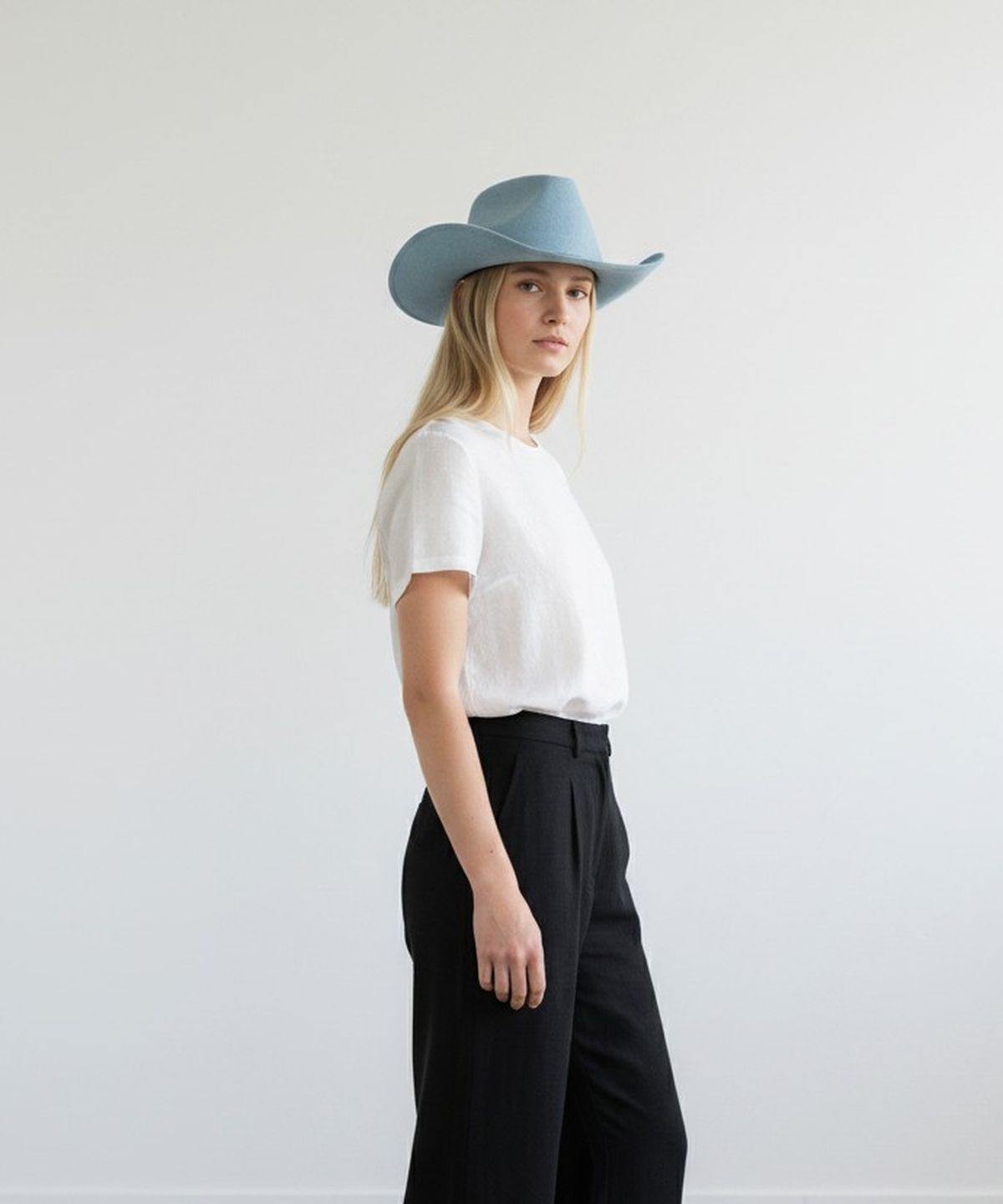 유니버셜 케미스트리(UNIVERSAL CHEMISTRY) Cowboy Light Denim Fedora 카우보이  페도라