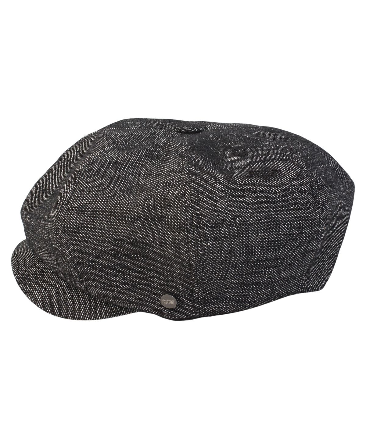 유니버셜 케미스트리(UNIVERSAL CHEMISTRY) Overfit Logo Black Newsboy Cap 뉴스보이캡