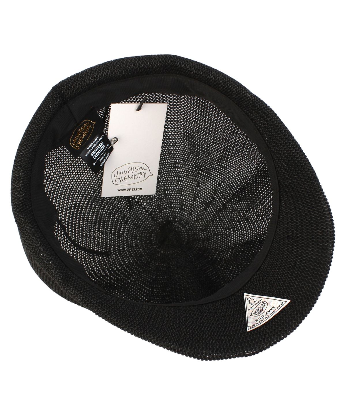 유니버셜 케미스트리(UNIVERSAL CHEMISTRY) Rome Summer Black Newsboy Cap 뉴스보이캡