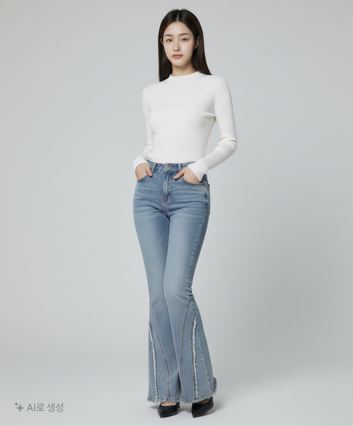 레더리(LEATHERY) 청/데님 팬츠 M