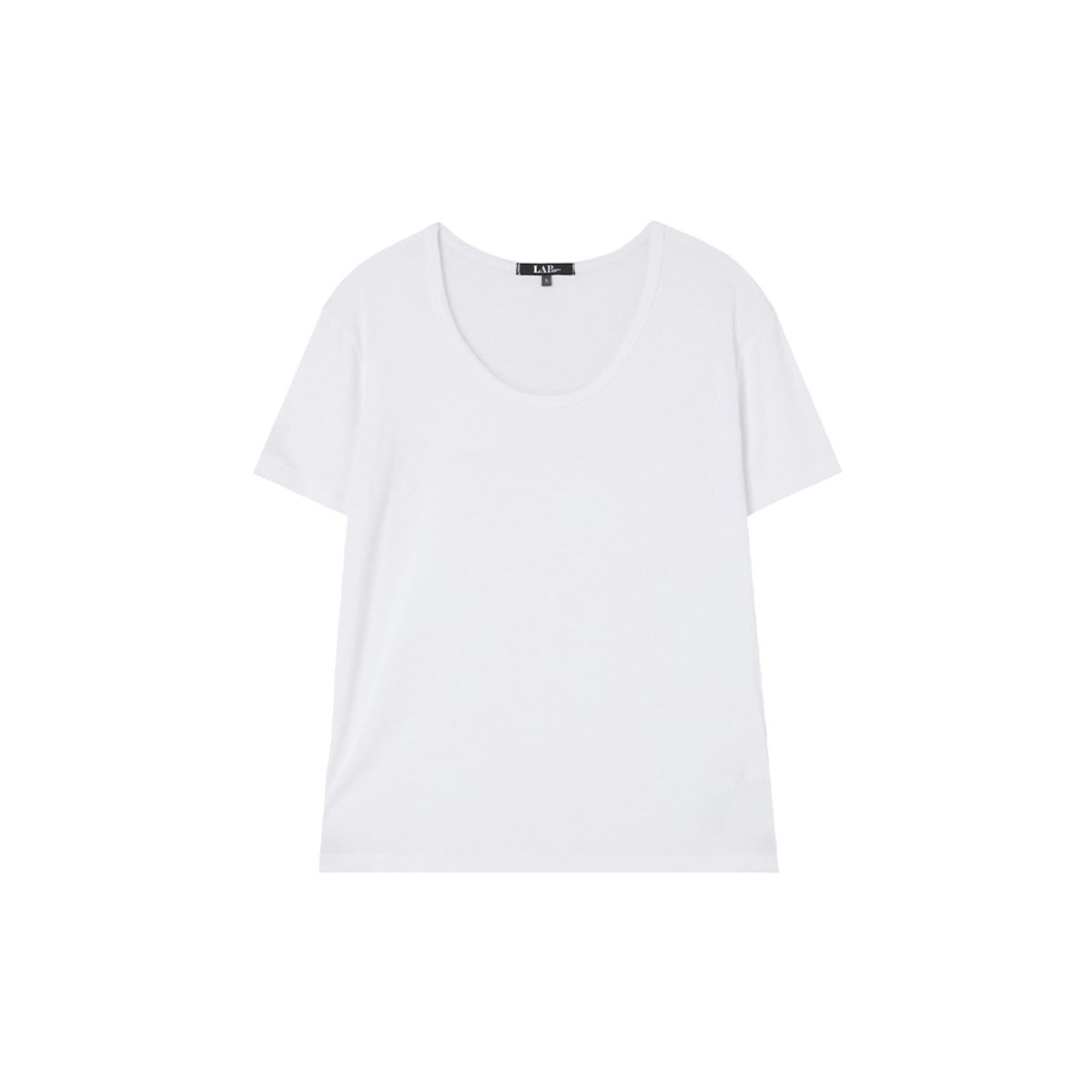 랩(LAP) 레이온U넥 슬림 티셔츠 AS7CT160