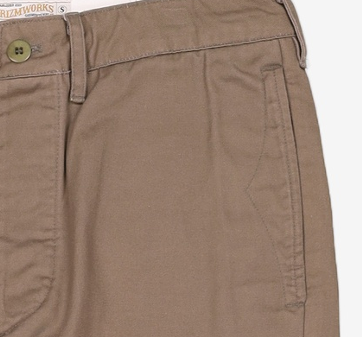 프리즘웍스(FRIZMWORKS) WASHED OFFICER CHINO PANTS _ MUD S